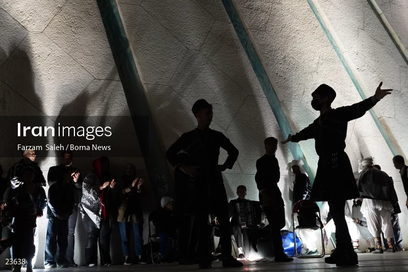 Performing cultural programs in Azadi Square on the first night of spring