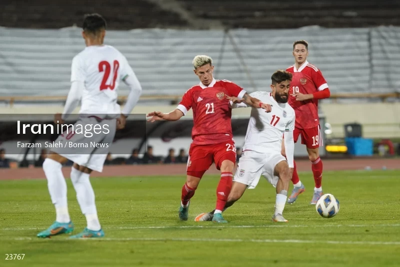 Iran v Russia friendly football match