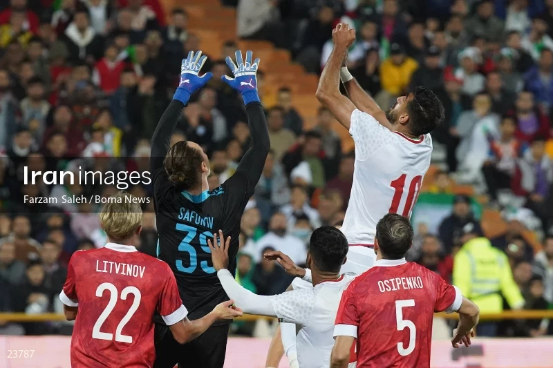 Iran v Russia friendly football match