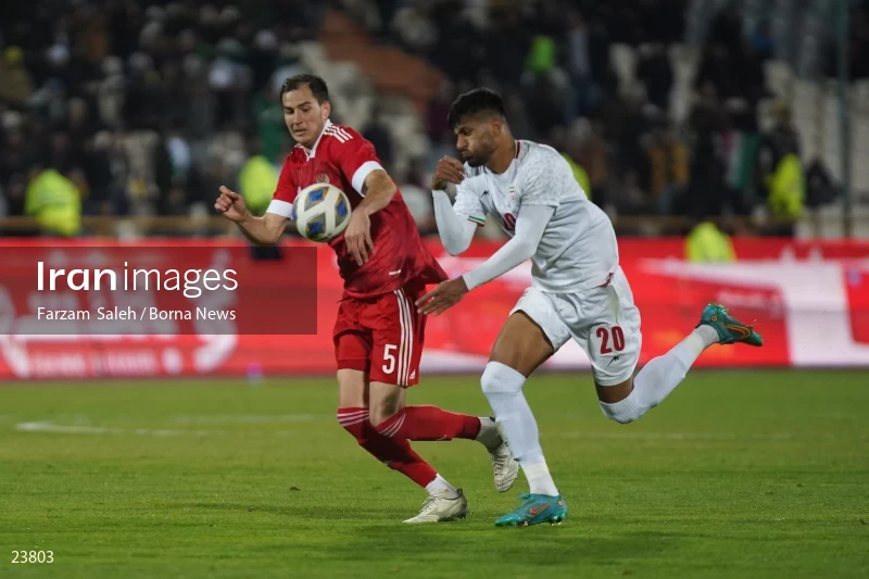 Iran v Russia friendly football match