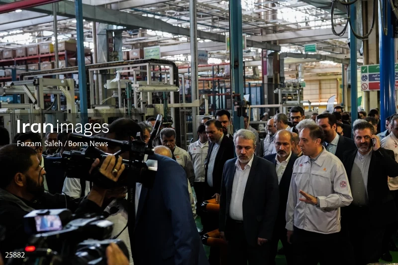 Unveiling of Cadila and Shahin Plus cars at Saipa Automobile Factory