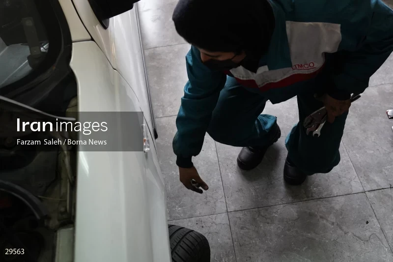 Car repair shop for women in Abshenasan Auto Technical Examination Center