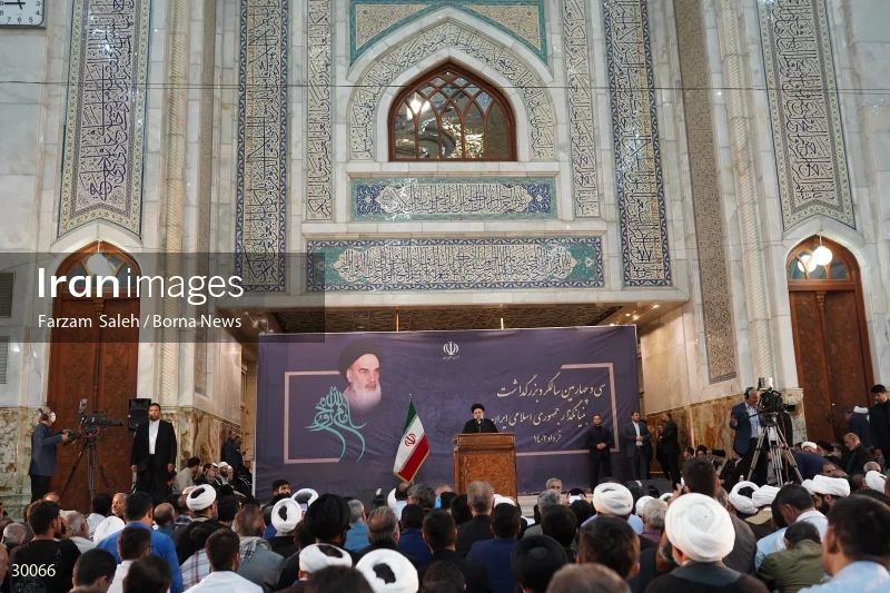 The anniversary of Imam Khomeini's passing away with the presence of the President
