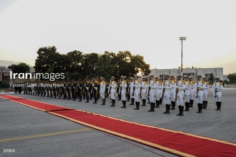 The official see-off ceremony of the president on his trip to Latin America