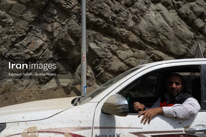 Chalus Road 8 days after the flood