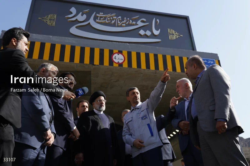 Opening ceremony of the 2nd section of Tehran-Shomal Freeway