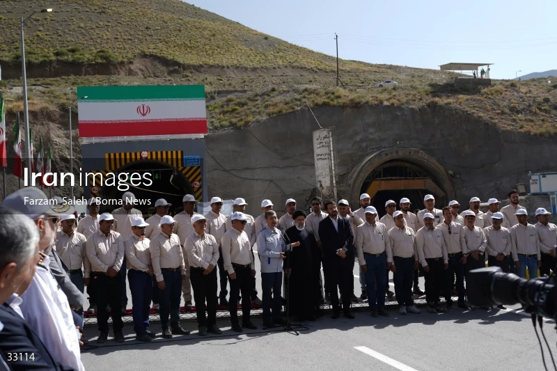 Opening ceremony of the 2nd section of Tehran-Shomal Freeway