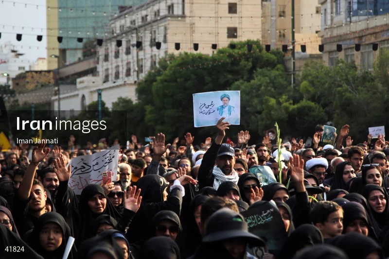 The funeral for Seyed Ebrahim Raisi, the President of Iran, and his companions in Mashhad