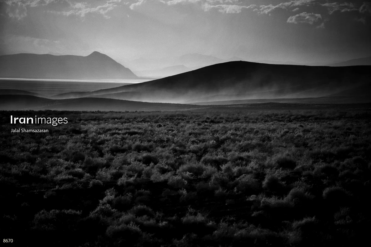 salt storm near Urmia Lake