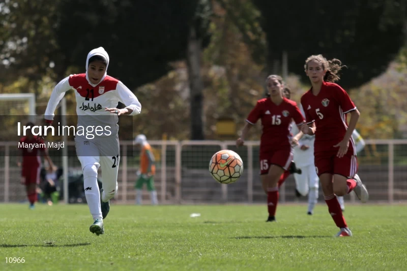Iran VS Jordan U19 women friendly football match