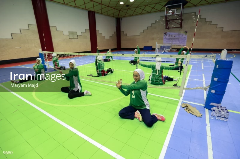Iranian women’s sitting volleyball team