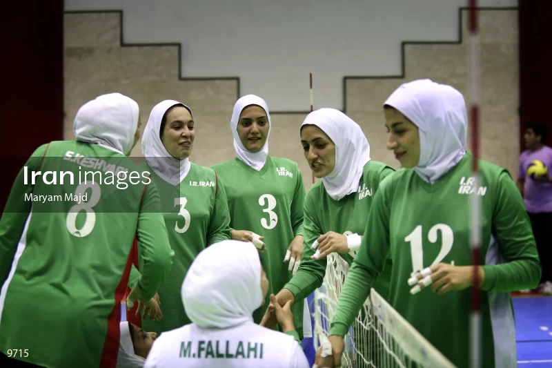 Iranian women’s sitting volleyball team