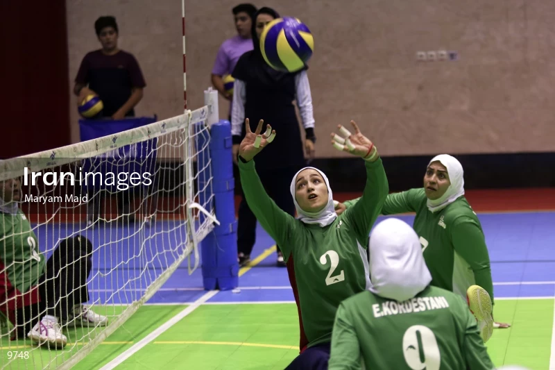 Iranian women’s sitting volleyball team
