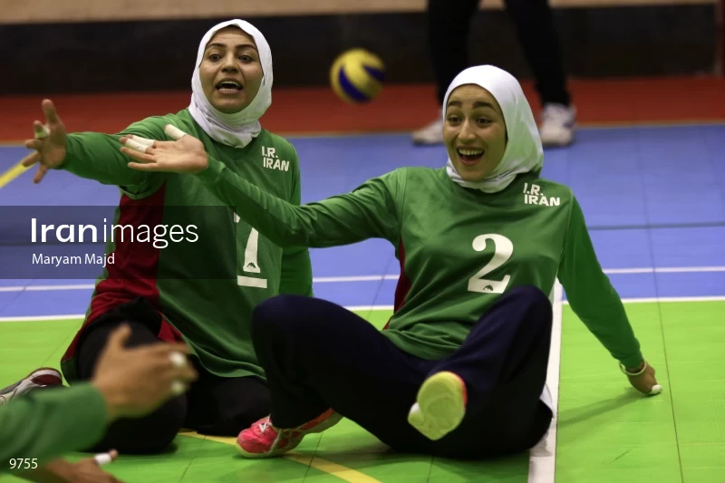 Iranian women’s sitting volleyball team