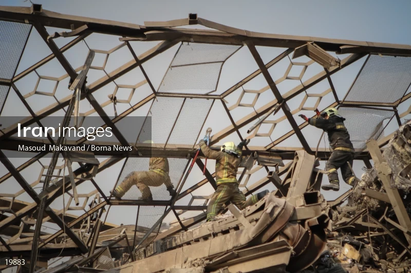 Tehran's Iconic Plasco Building Collapses After Fire