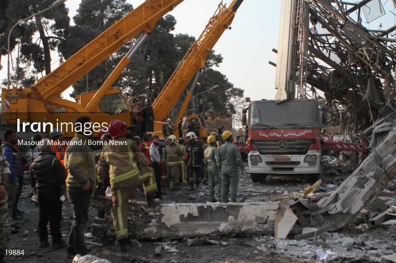 Tehran's Iconic Plasco Building Collapses After Fire