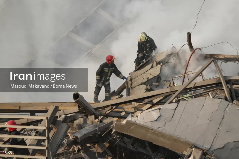 Tehran's Iconic Plasco Building Collapses After Fire