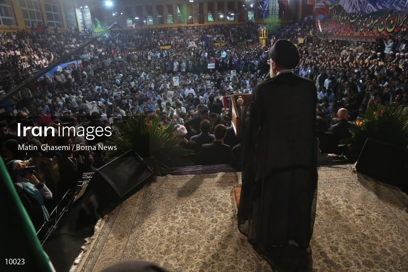 campaign rally in support of Ebrahim Raisi