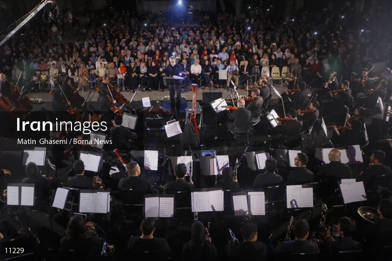 Tehran Symphony Orchestra concert at the Mashgh Square