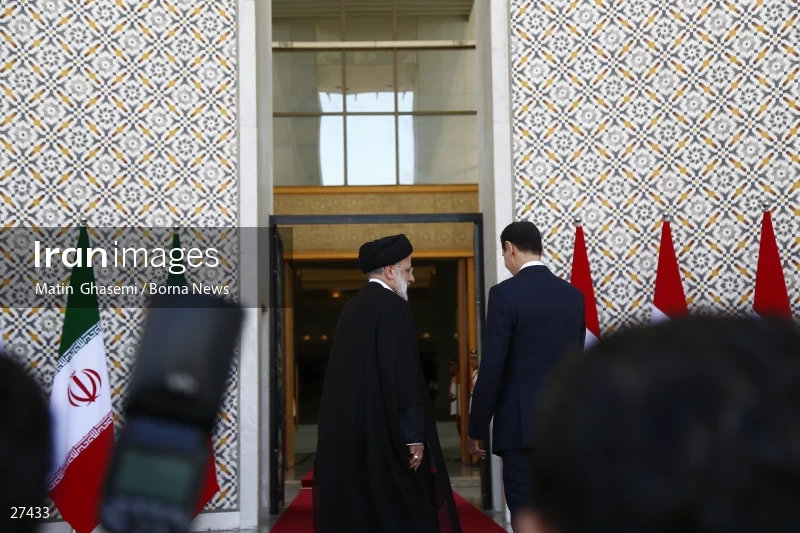 Bashar al-Assad's official welcome to the President of Iran Ebrahim Raisi