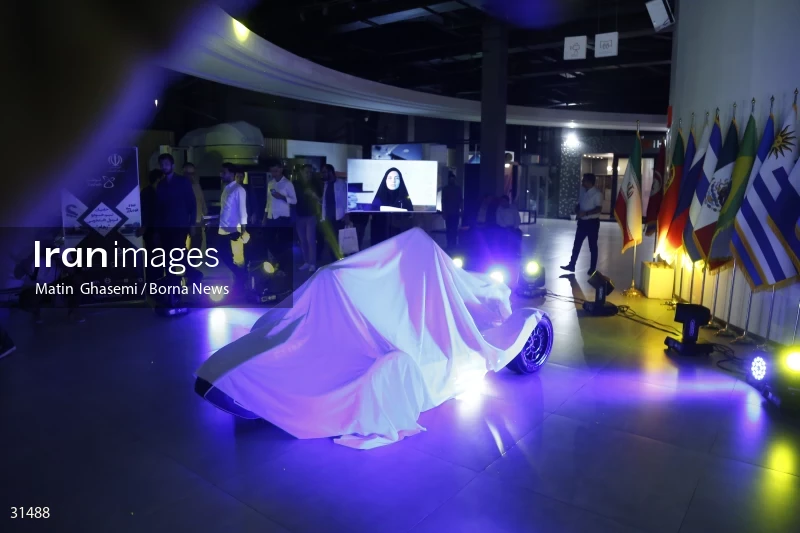 The unveiling of the Iranian Formula One car