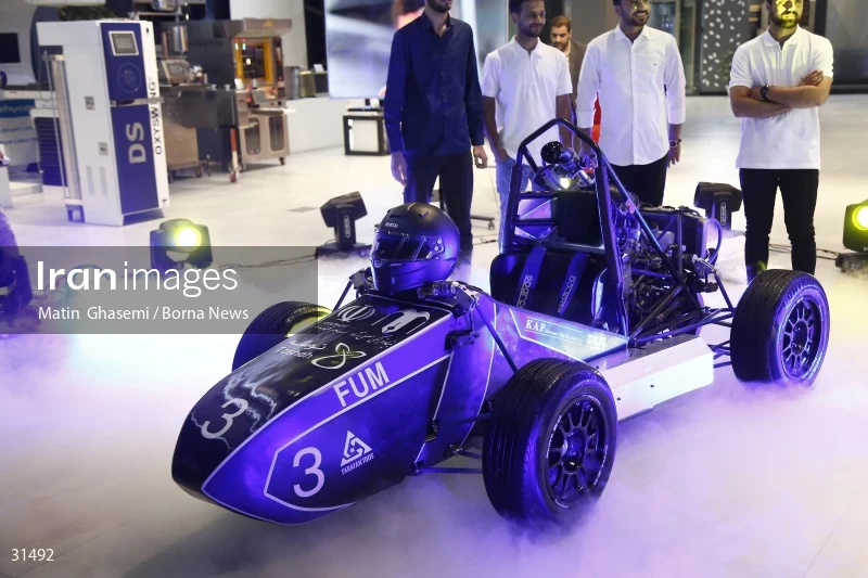 The unveiling of the Iranian Formula One car