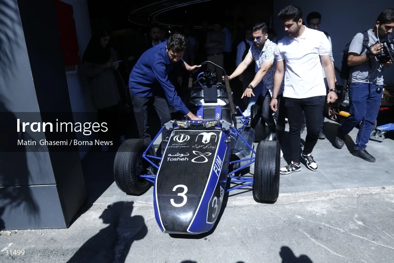 The unveiling of the Iranian Formula One car