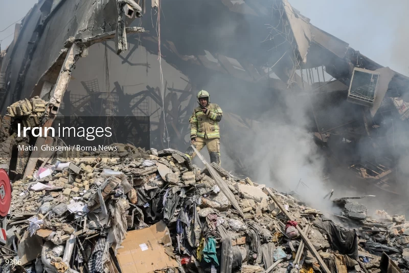 Tehran's Iconic Plasco Building Collapses After Fire