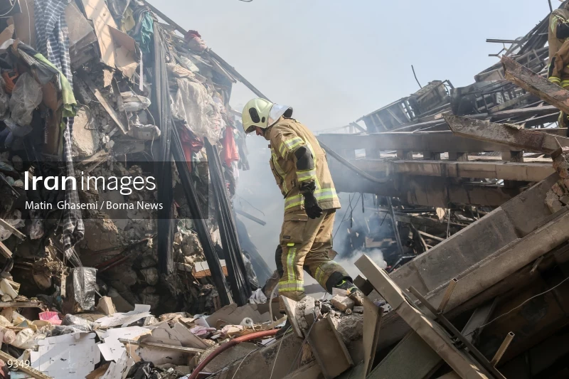 Tehran's Iconic Plasco Building Collapses After Fire