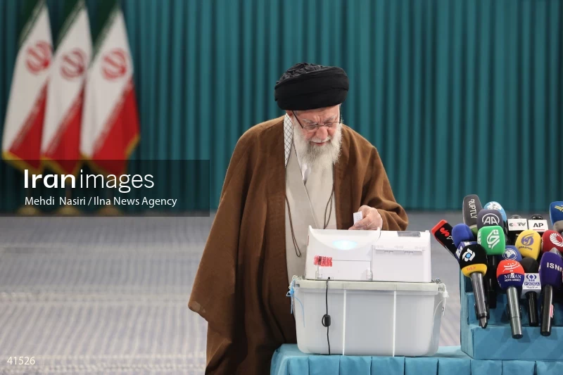 The Supreme Leader's Presence in the Second Round of the Iranian Parliament Elections
