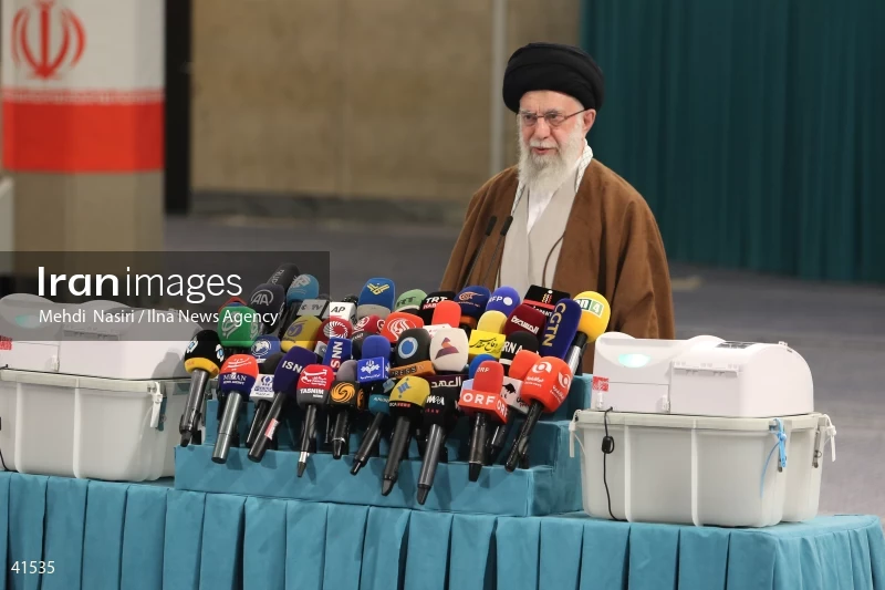 The Supreme Leader's Presence in the Second Round of the Iranian Parliament Elections