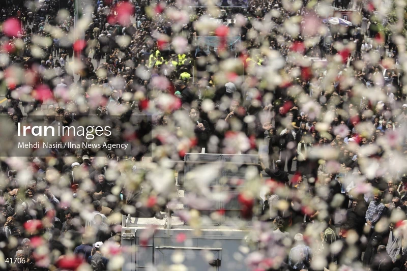 The funeral for Seyed Ebrahim Raisi, the President of Iran, and his companions in Tehran