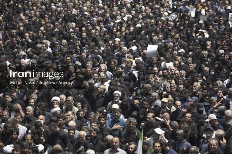 The funeral for Seyed Ebrahim Raisi, the President of Iran, and his companions in Tehran