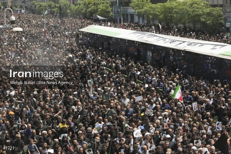 The funeral for Seyed Ebrahim Raisi, the President of Iran, and his companions in Tehran