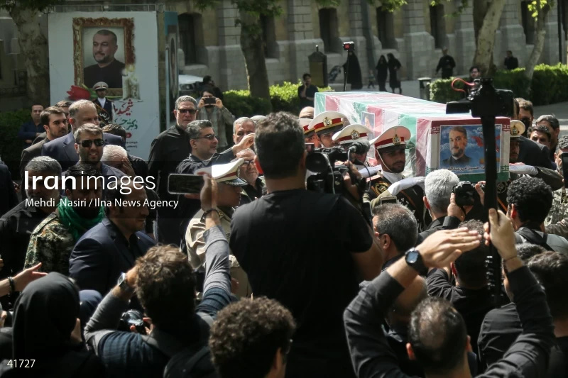 The funeral for Hossein Amir-Abdollahian