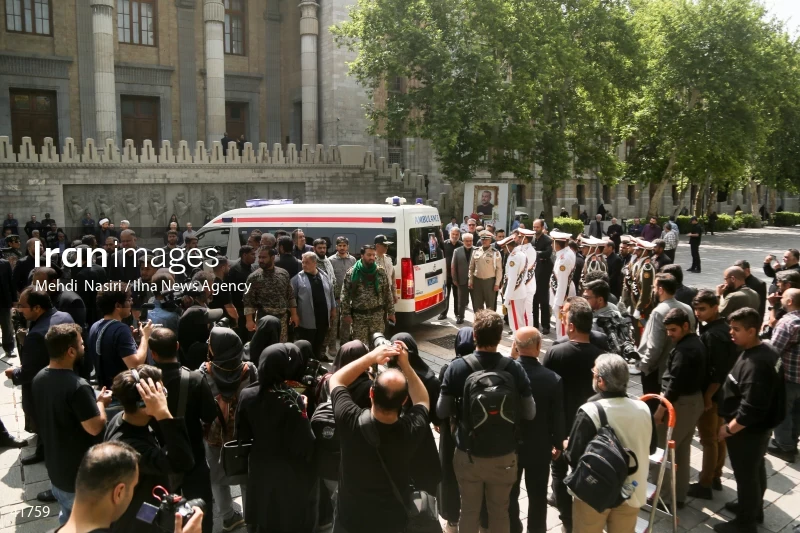 The funeral for Hossein Amir-Abdollahian