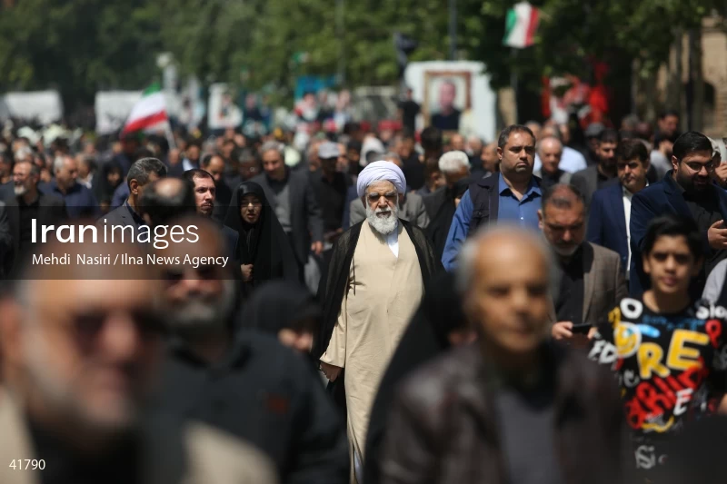The funeral for Hossein Amir-Abdollahian