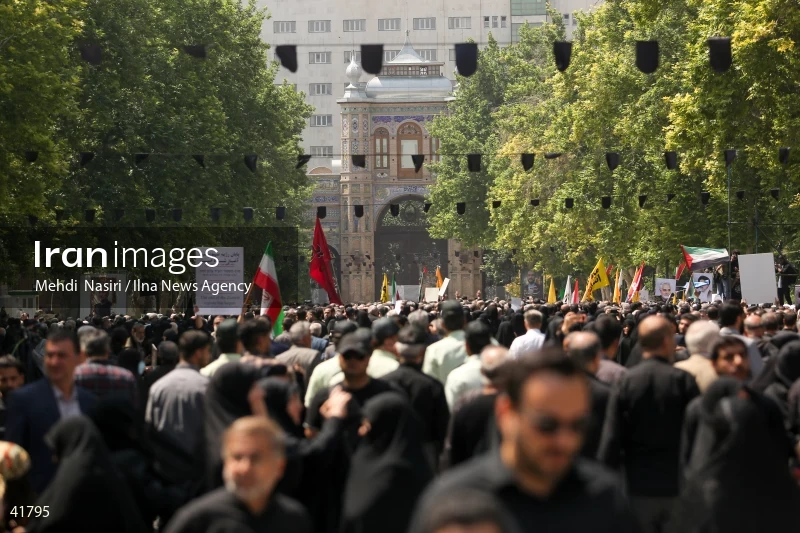 The funeral for Hossein Amir-Abdollahian