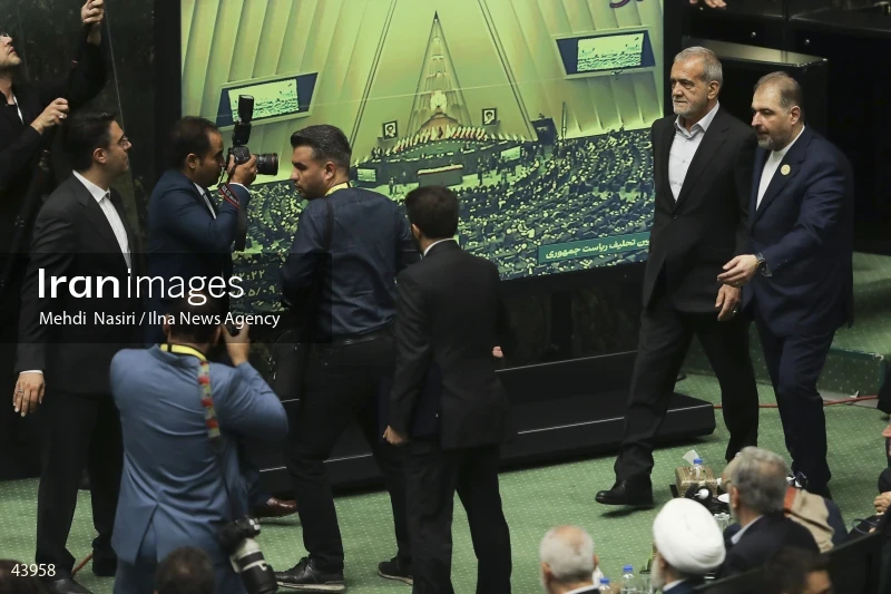 The inauguration ceremony of Iran's 14th presidential term, Masoud Pezeshkian.