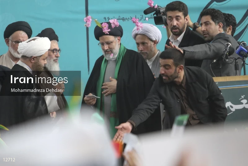 campaign rally in support of Ebrahim Raisi in Shiraz