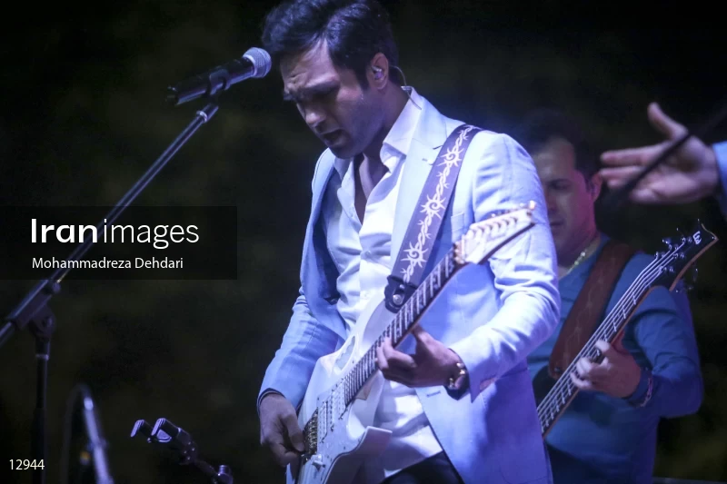 The concert of Seven band in Shiraz