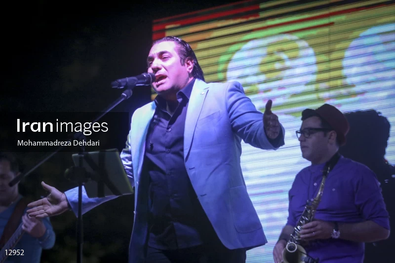 The concert of Seven band in Shiraz
