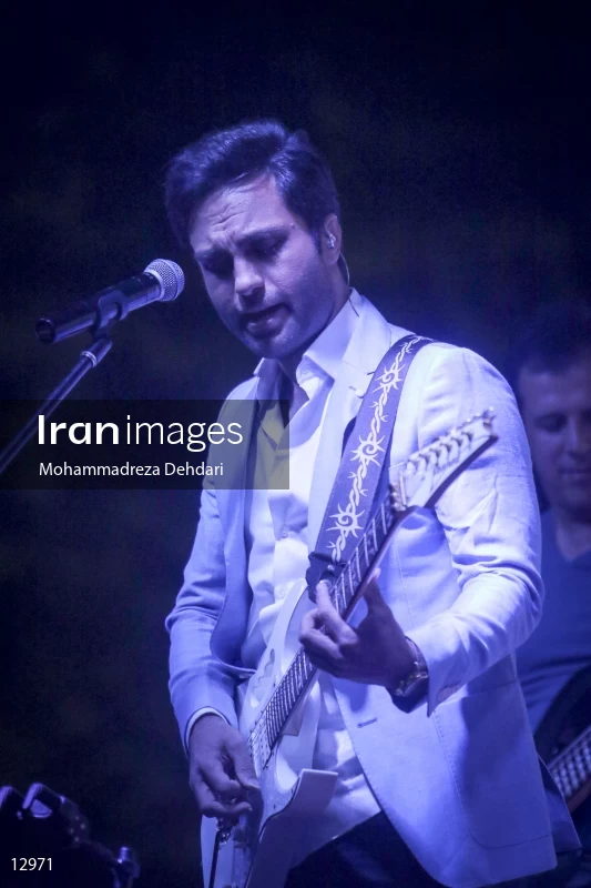 The concert of Seven band in Shiraz