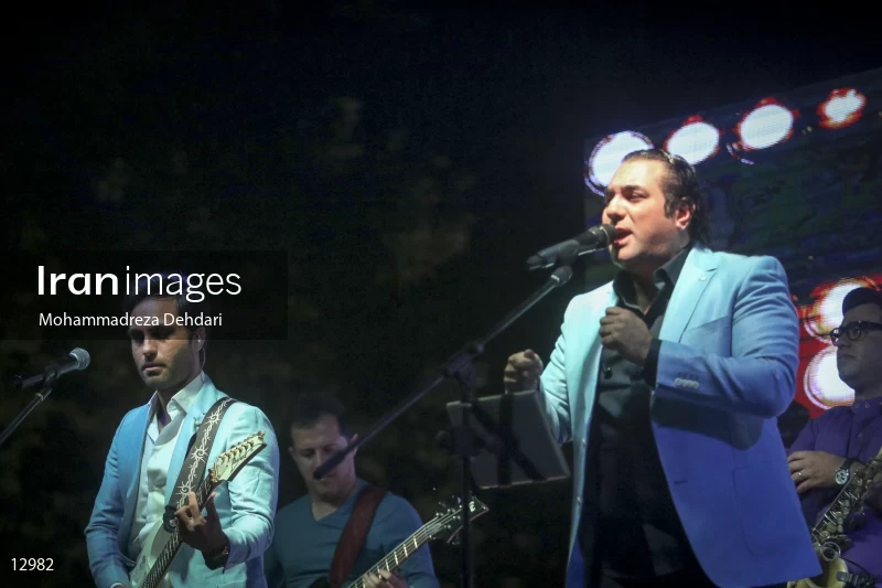 The concert of Seven band in Shiraz