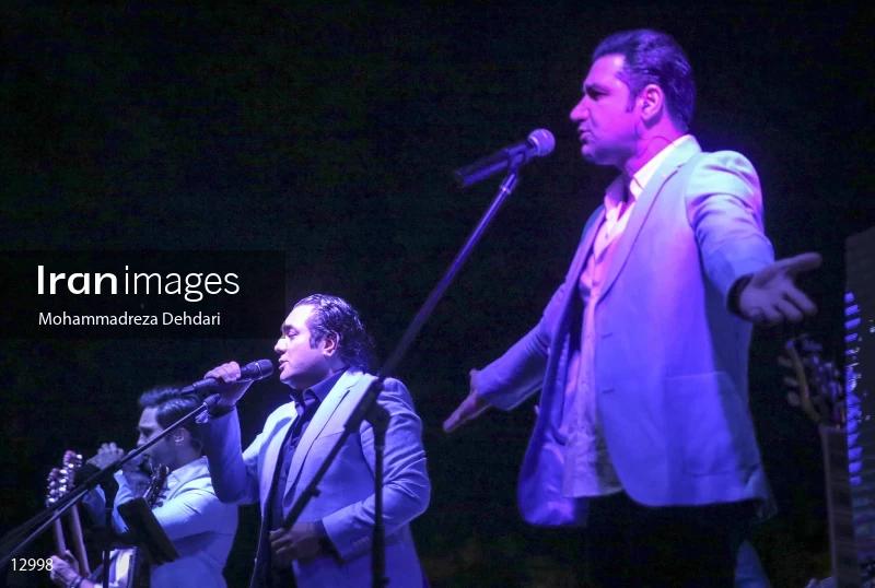 The concert of Seven band in Shiraz
