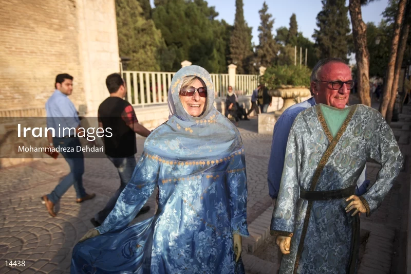 Foreign tourists in Iran