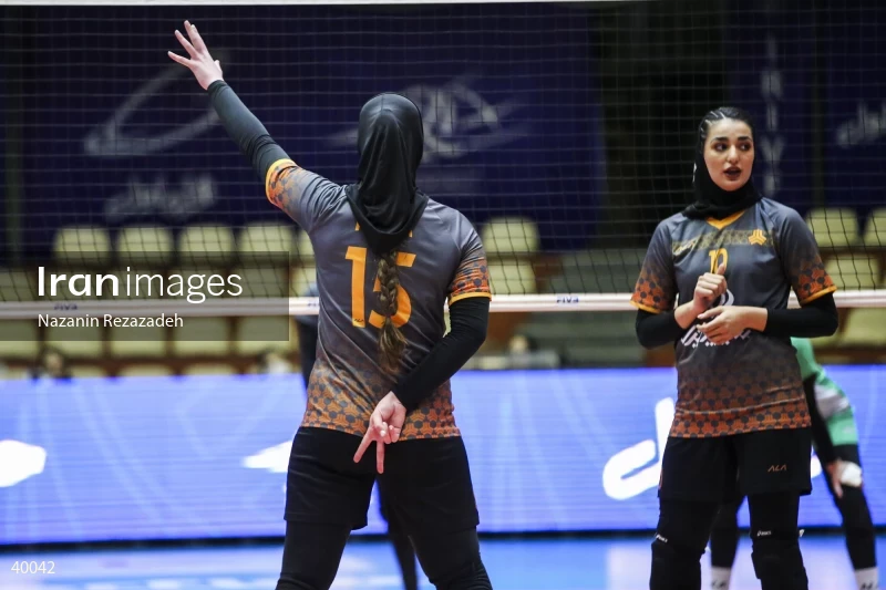 Saipa Tehran Vs. Zob Ahan Isfahan - Women's Volleyball Premier League.