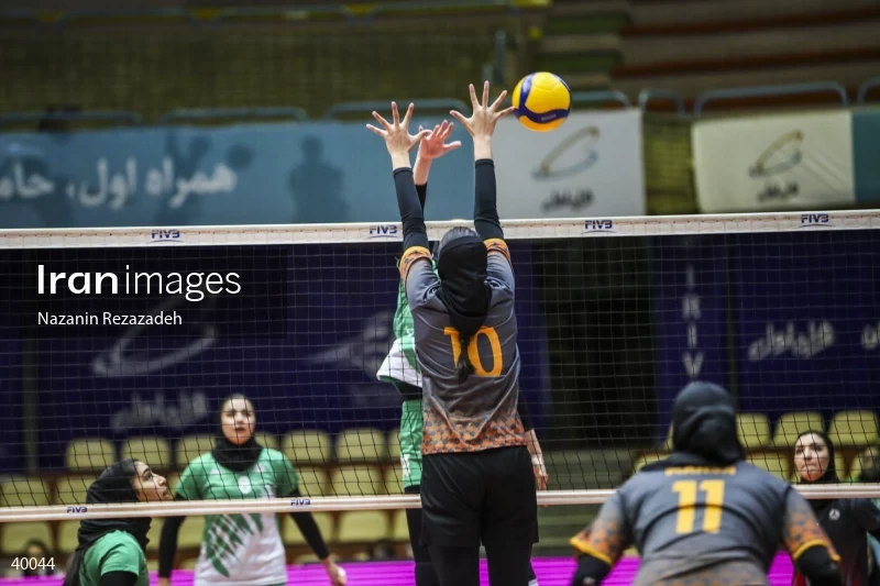 Saipa Tehran Vs. Zob Ahan Isfahan - Women's Volleyball Premier League.