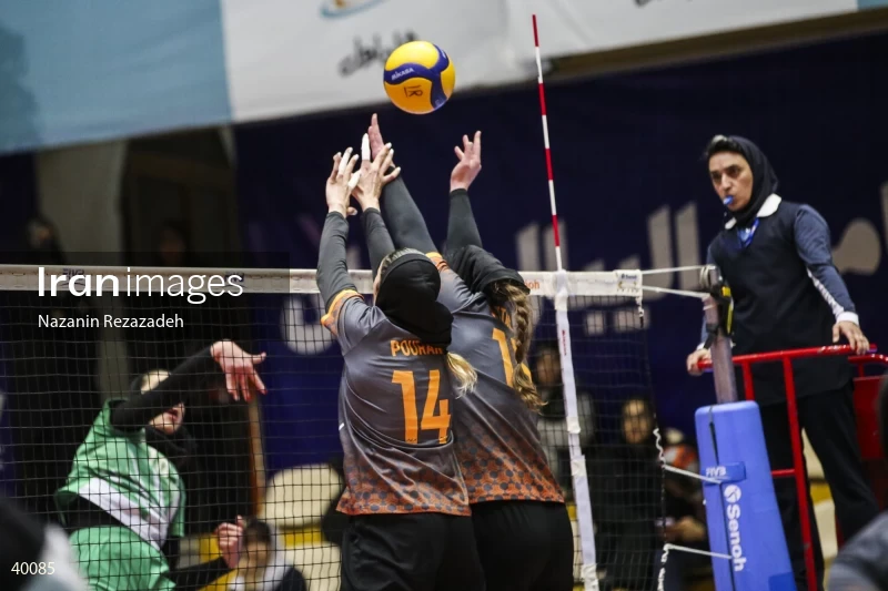 Saipa Tehran Vs. Zob Ahan Isfahan - Women's Volleyball Premier League.