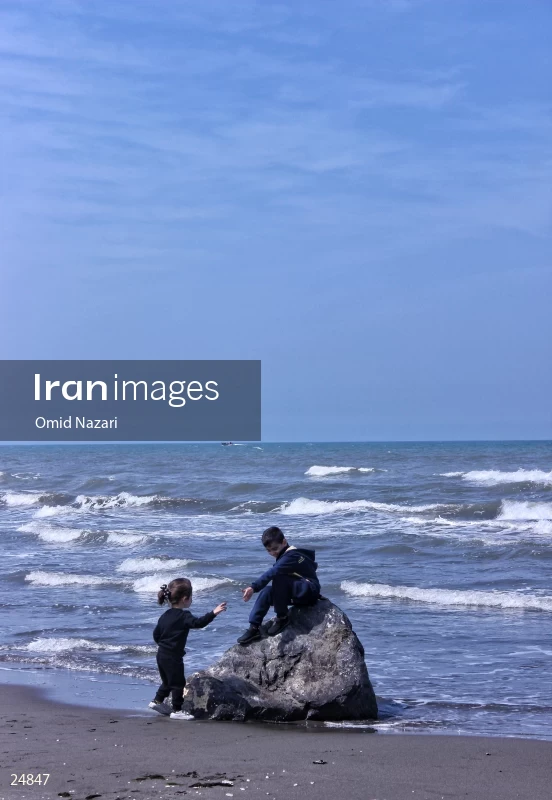 Sisangan Beach in Mazandaran